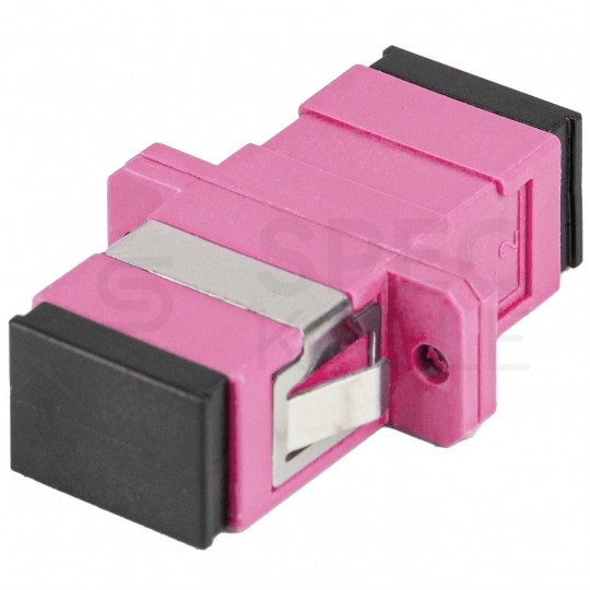 Adapter światłowodowy FO MM simplex SC/UPC-SC/UPC magenta OM4 LANBERG