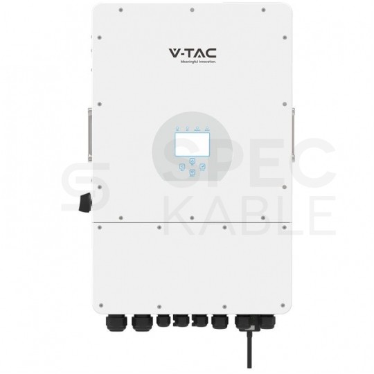 Hybrydowy inwerter, falownik sieciowy 3-fazowy 5kW IP65 V-TAC DEYE SUN-5K-SG04LP3 10 LAT GWARANCJI