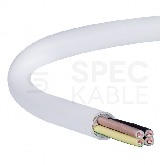 Kabel instalacyjny YDY 4x2,5mm2 biały 450/750V drut Elektrokabel