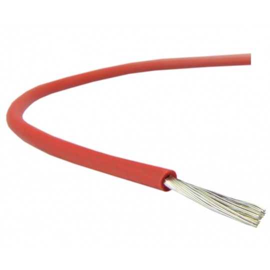 Kabel silikonowy SIF 180°C 300/500V 1,5 ciepłoodporny LSOH czerwony linka TKD