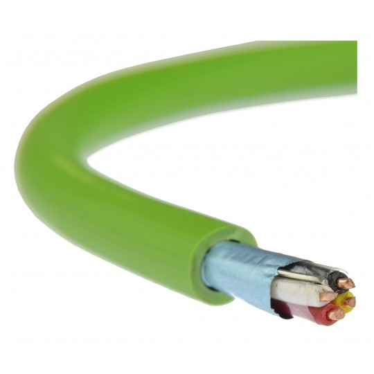 Kabel transmisyjny BUS do magistrali instalacyjnej EIB KNX 2x2x0,8 zielony Technokabel