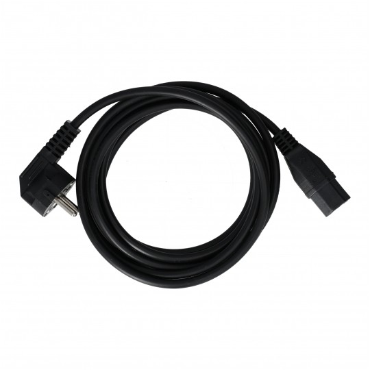 Kabel zasilający OMY do serwera z wtyczką IEC C15 10A czarny 3m