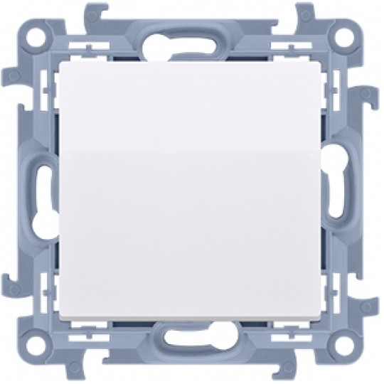 Łącznik krzyżowy pojedynczy SIMON 10 biały 10AX bez piktogramu Kontakt Simon CW7.01/X/11