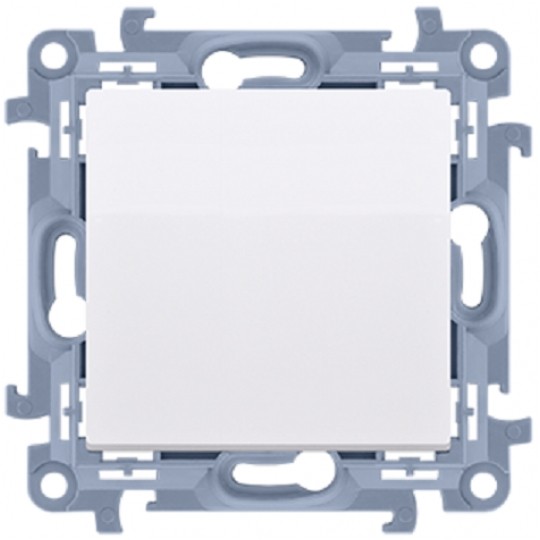 Łącznik schodowy pojedynczy SIMON 10 biały 10AX bez piktogramu Kontakt Simon CW6.01/X/11