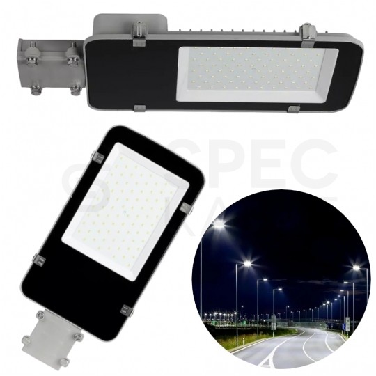 Oprawa, lampa uliczna LED SMD 50W 5000lm 4000K IP65 szara NW V-TAC SAMSUNG VT-50ST-N 5 LAT GWARANCJI