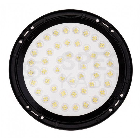 Oprawa przemysłowa LED SMD 100W 10200lm 4000K IP65 czarna NW IK05 HighBay barwa NW biała neutralna V-TAC VT-92100 2 LAT GWARANCJI