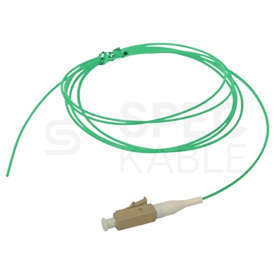 Pigtail FO MM PC LC easy strip 2m OM3 turkusowy