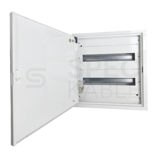 Rozdzielnica natynkowa metalowa 2x18 modułów IP30 (400V AC) 455x436x130mm drzwi pełne KOLE SYSTEMS