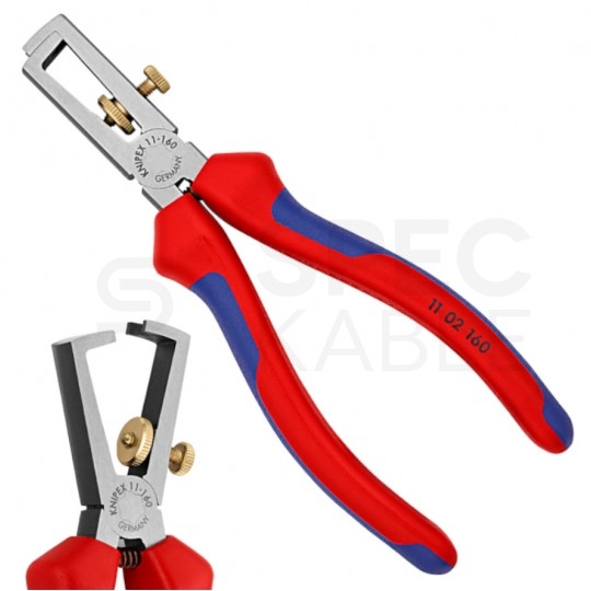 Szczypce do ściągania izolacji 160mm wielokomponentowe KNIPEX 11 02 160