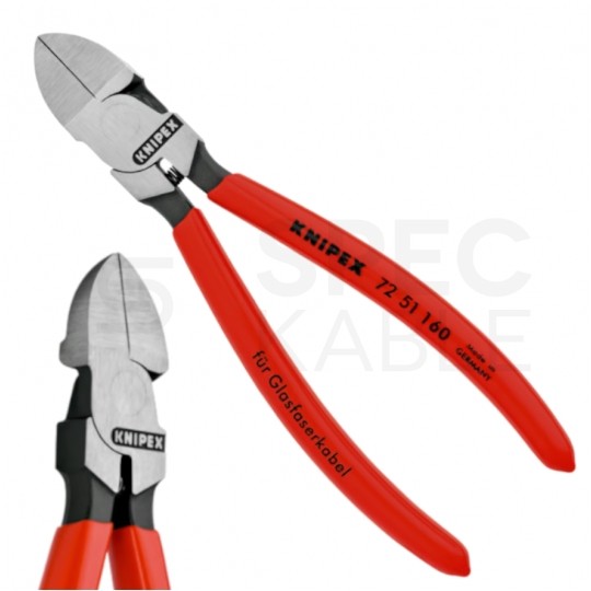 Szczypce tnące boczne do światłowodów 160mm KNIPEX 72 51 160