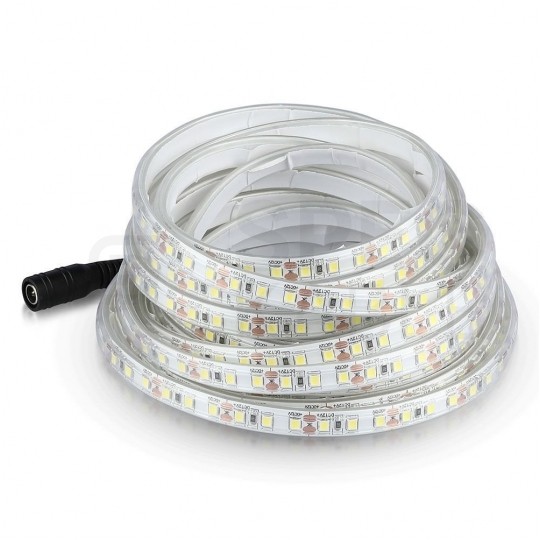 Taśma 120x LED SMD 2835 8W/mb IP65 24V op=10m barwa WW biała ciepła V-TAC VT-2835-7.5