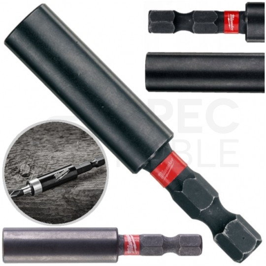 Uchwyt magnetyczny Przedłużka do bitów udarowych 1/4" HEX 60mm SHOCKWAVE Impact Duty MILWAUKEE