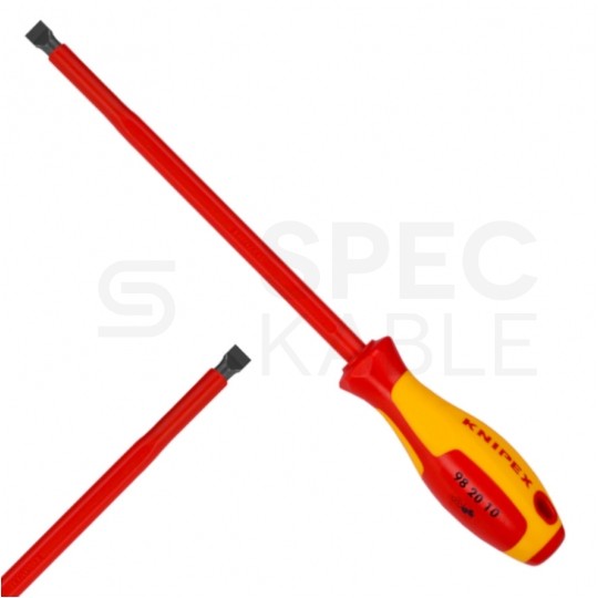 Wkrętak izolowany płaski 10,0x320mm VDE 1kV dla elektryka KNIPEX 98 20 10