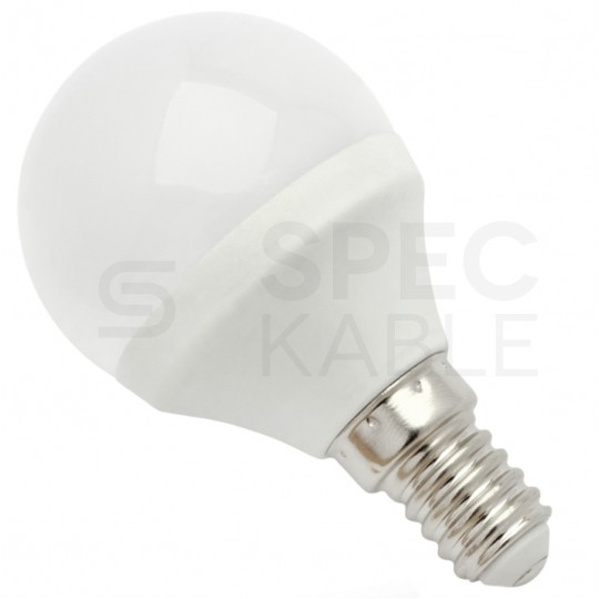 Żarówka LED E14 230V 6W 540lm 4000K kula barwa NW biała neutralna SPECTRUM LED