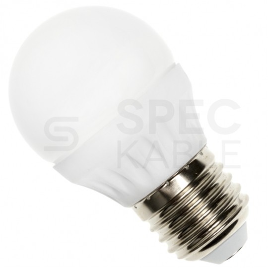 Żarówka LED E27 230V 6W 520lm 3000K kulka biała barwa WW biała ciepła SPECTRUM LED