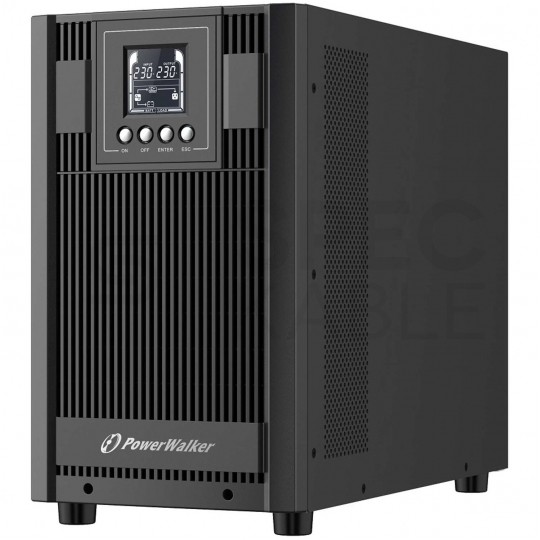 Zasilacz awaryjny UPS TOWER 2700W / 3000VA 6x9 Ah VFI 3000 AT FR PowerWalker