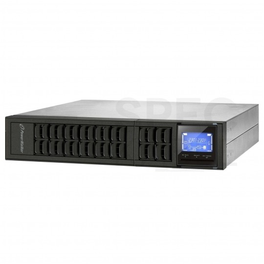 Zasilacz awaryjny UPS TOWER/RACK 19" 2U 2400W / 3000VA 6x9 Ah VFI 3000 CRM LCD PowerWalker