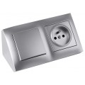 Adapter montażowy SIMON 54 dla modułu 2M 45x45mm biały Kontakt Simon DA45.01/11