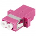 Adapter światłowodowy FO MM duplex LC/UPC-LC/UPC magenta OM4 LANBERG