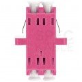 Adapter światłowodowy FO MM duplex LC/UPC-LC/UPC magenta OM4 LANBERG