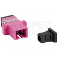 Adapter światłowodowy FO MM simplex SC/UPC-SC/UPC magenta OM4 LANBERG