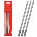 Bity do wkrętarki pistoletowej FSG PH2 148mm 1/4" HEX MILWAUKEE 3szt