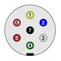 Gumowa osłona gniazda przyczepowego 7-pin 12V AMIO