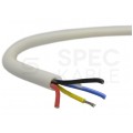 Kabel alarmowy SCYY 4x0,22mm2 biały 150V domofonowy linka Technokabel