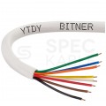 Kabel alarmowy YTDY 8x0,5mm biały 100V domofonowy drut Eco Bitner