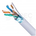 Kabel FTP kat.5e F/UTP 4x2x0,48 linka jasnoszary FRPVC Alantec