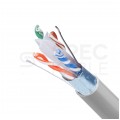 Kabel FTP kat.6 F/UTP 4x2x0,56 Dca szary LSOH NEKU