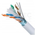 Kabel FTP kat.6 F/UTP 4x2x0,57 Dca jasnoszary LSOH Alantec