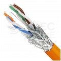 Kabel FTP kat.7 S/FTP 4x2x0,57 pomarańczowy LSOH SecurityNet