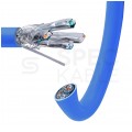 Kabel FTP kat.8.1 S/FTP 4x2x0,64 Dca niebieski LSOH WireArte