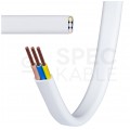 Kabel instalacyjny płaski BiTinstal H(p) YDYp 3x1,5mm2 biały 450/750V bezhalogenowy B2ca drut Bitner