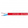 Kabel przeciwpożarowy parowany HTKSH 1x2x0,8mm FE180 PH90 E90 czerwony 225V bezhalogenowy B2ca drut Bitner