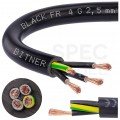 Kabel sterowniczy ziemny BiT 500 Black FR 4x2,5mm2 czarny 300/500V zasilający numerowany zewnętrzny linka Bitner