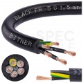 Kabel sterowniczy ziemny BiT 500 Black FR 5x1,5mm2 czarny 300/500V zasilający numerowany zewnętrzny linka Bitner