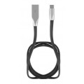 Kabel USB 2.0 A / micro-B (wtyk / wtyk) płaski czarny 1m NATEC