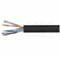 Kabel UTP kat.5e U/UTP 4x2x0,48 linka czarna FRPVC Alantec