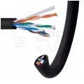 Kabel UTP kat.5e U/UTP 4x2x0,48 linka czarna FRPVC Alantec