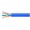 Kabel UTP kat.5e U/UTP 4x2x0,48 linka niebieska FRPVC Alantec