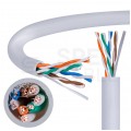 Kabel UTP kat.5e U/UTP 4x2x0,48 linka szara FRPVC Alantec