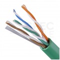 Kabel UTP kat.5e U/UTP 4x2x0,48 linka zielona FRPVC Alantec