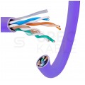 Kabel UTP kat.5e U/UTP 4x2x0,5 Dca fioletowy LSOH Alantec