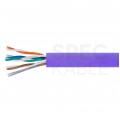 Kabel UTP kat.5e U/UTP 4x2x0,5 Dca fioletowy LSOH Alantec