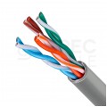 Kabel UTP kat.5e U/UTP 4x2x0,5 szary Molex