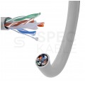 Kabel UTP kat.6 U/UTP 4x2x0,51 Eca szary NEKU