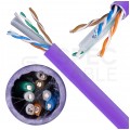 Kabel UTP kat.6 U/UTP 4x2x0,57 fioletowy LSOH Molex