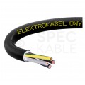 Kabel warsztatowy OWY / H05VV-F 4x0,5mm2 czarny 300/500V giętki linka Elektrokabel